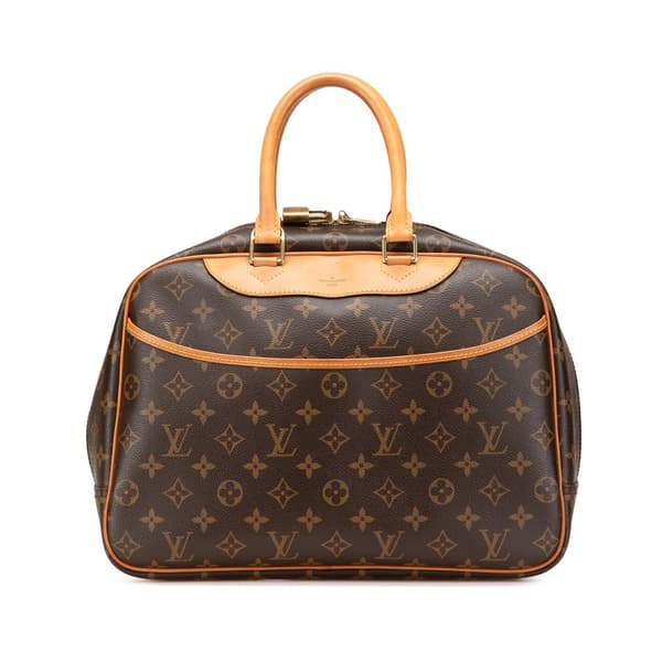 Pre-owned Louis Vuitton Monogram Deauville Brown
