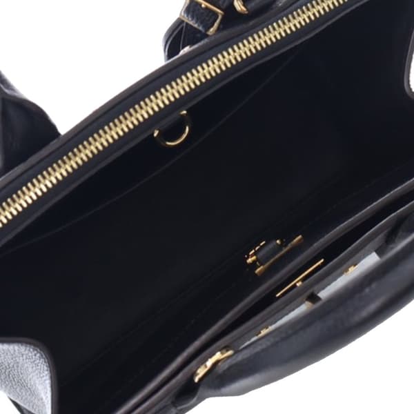 Pre-owned Louis Vuitton Taurillon City Steamer PM Black