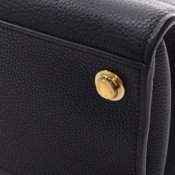 Pre-owned Louis Vuitton Taurillon City Steamer PM Black