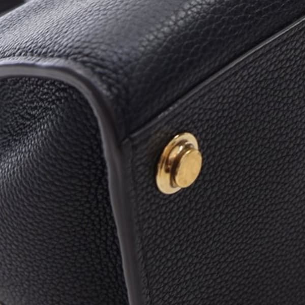 Pre-owned Louis Vuitton Taurillon City Steamer PM Black