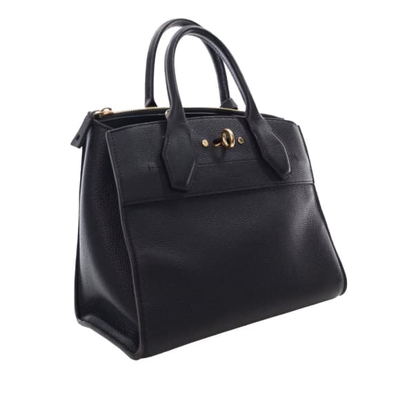 Pre-owned Louis Vuitton Taurillon City Steamer PM Black