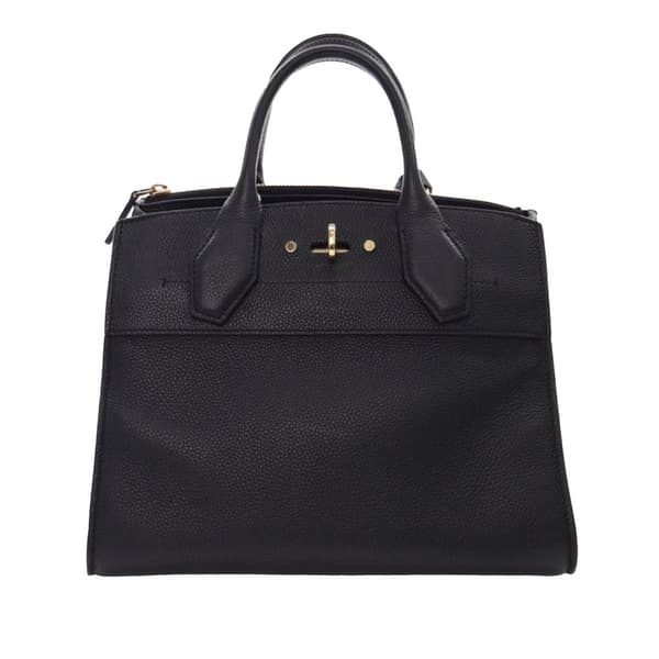Pre-owned Louis Vuitton Taurillon City Steamer PM Black