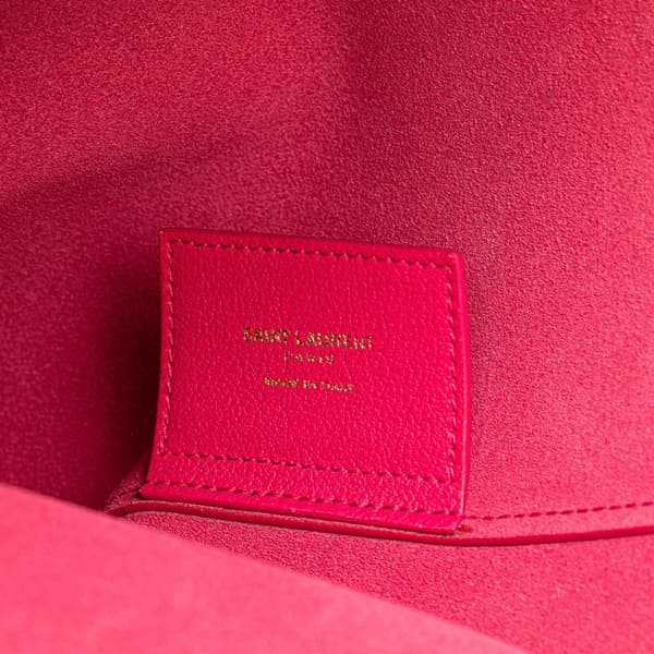 Pre-owned Saint Laurent Toy Leather North South Shopping Tote Pink