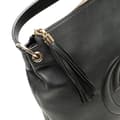 Miniatyrbillede 9 af 10: Pre-owned Gucci Large Pebbled Calfskin Soho Convertible Hobo Black
