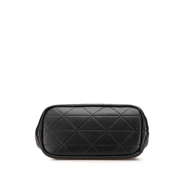 Pre-owned Prada Small Quilted Lambskin Satchel Black