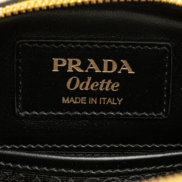 Pre-owned Prada Saffiano Lux Odette Satchel Yellow