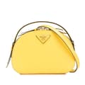 Miniatyrbilde 1 av 10: Pre-owned Prada Saffiano Lux Odette Satchel Yellow