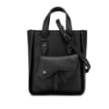 Pikkukuva 1 / 10: Pre-owned Dior Mini Grained Calfskin Saddle Tote Black