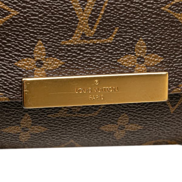 Pre-owned Louis Vuitton Monogram Favorite MM Brown