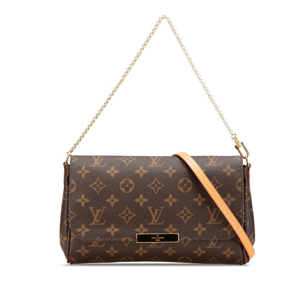 Pre-owned Louis Vuitton Monogram Favorite MM Brown