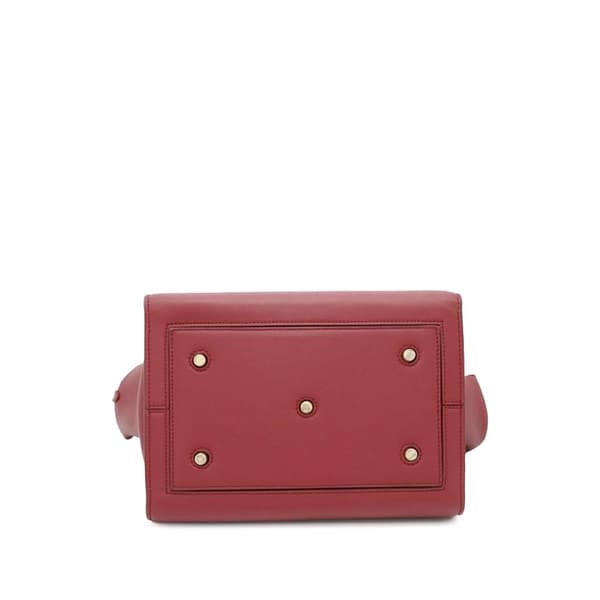 Pre-owned Celine Small Smooth Calfskin Tie Knot Handbag Red
