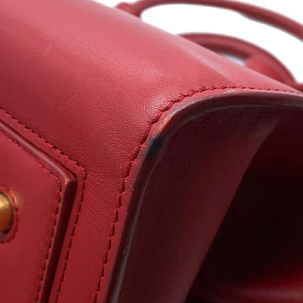 Pre-owned Celine Small Smooth Calfskin Tie Knot Handbag Red