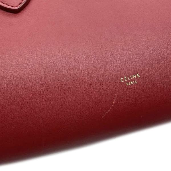 Pre-owned Celine Small Smooth Calfskin Tie Knot Handbag Red