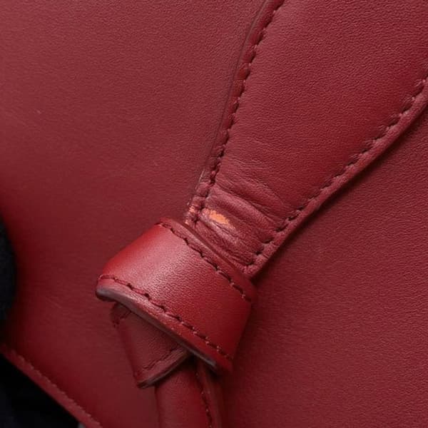Pre-owned Celine Small Smooth Calfskin Tie Knot Handbag Red