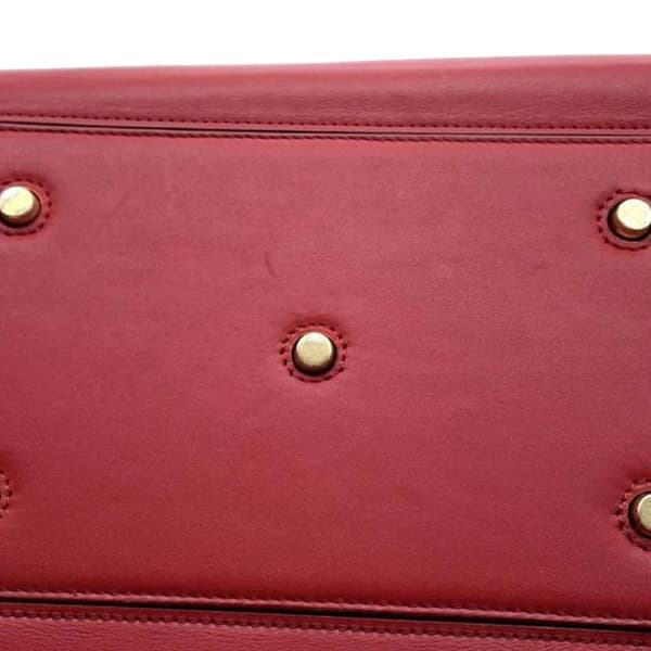 Pre-owned Celine Small Smooth Calfskin Tie Knot Handbag Red