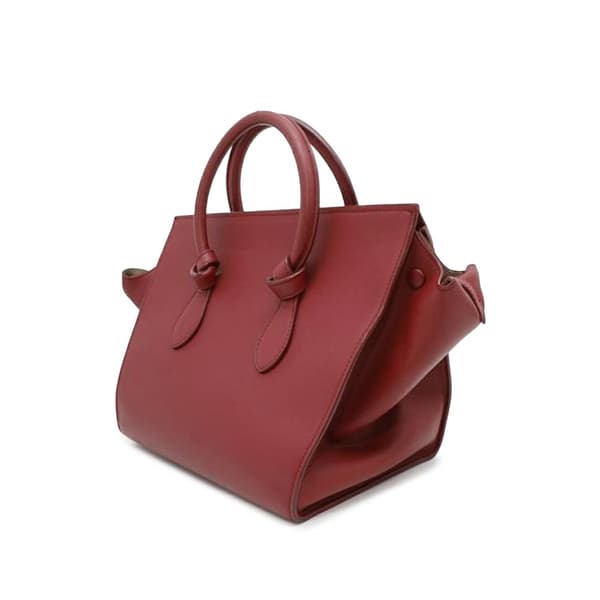Pre-owned Celine Small Smooth Calfskin Tie Knot Handbag Red