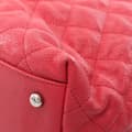 Miniatyrbild 9 av 10: Pre-owned Chanel Quilted Caviar French Riviera Hobo Red