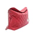 Miniatyrbild 2 av 10: Pre-owned Chanel Quilted Caviar French Riviera Hobo Red