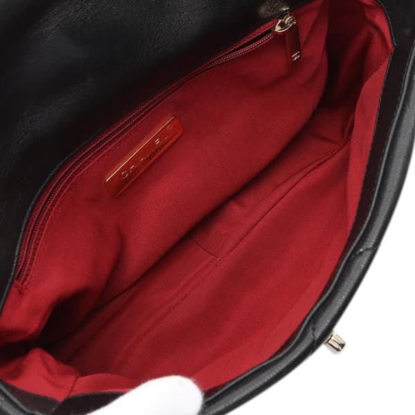 Pre-owned Chanel Medium Lambskin 19 Flap Black
