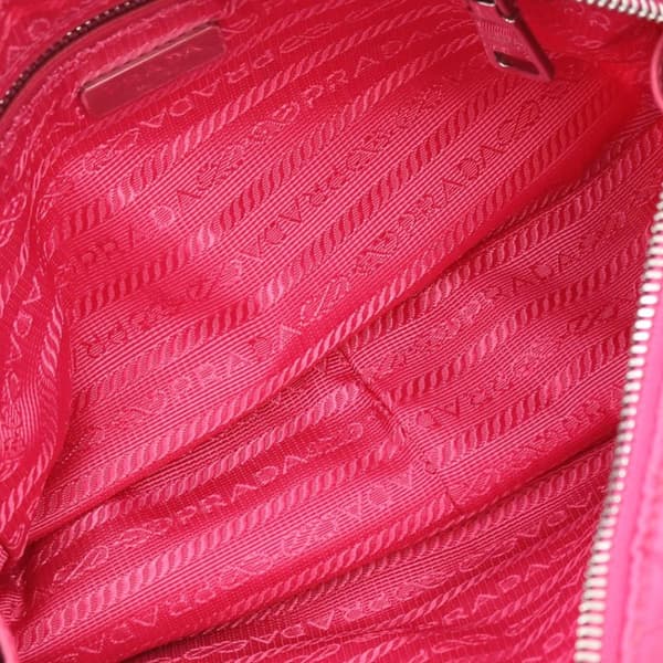 Pre-owned Prada Impuntu Tessuto Camera Bag Pink