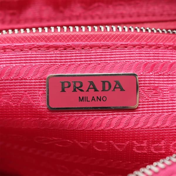 Pre-owned Prada Impuntu Tessuto Camera Bag Pink