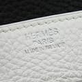 Miniatyrbild 4 av 10: Pre-owned Hermès Bicolor Clemence Birkin Retourne 30 White
