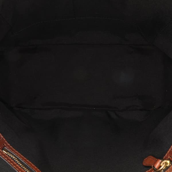 Pre-owned Burberry Small Haymarket Check Coated Canvas Orchard Bowling Bag Brown