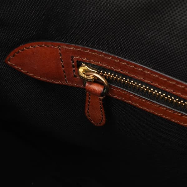 Pre-owned Burberry Small Haymarket Check Coated Canvas Orchard Bowling Bag Brown