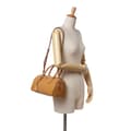 Miniatyrbild 10 av 10: Pre-owned Prada Saffiano Vernice Satchel Brown