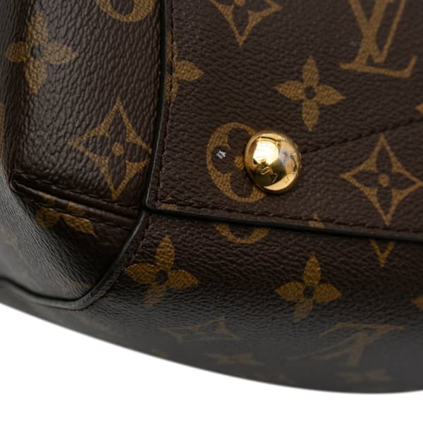 Pre-owned Louis Vuitton Monogram Montaigne MM Brown