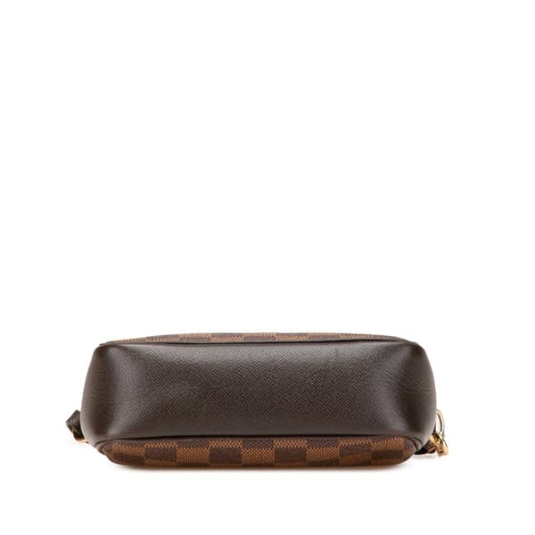 Pre-owned Louis Vuitton Damier Ebene Trousse Pochette Brown