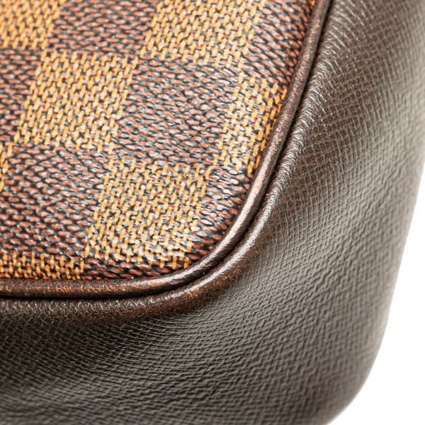 Pre-owned Louis Vuitton Damier Ebene Trousse Pochette Brown