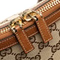 Miniatyrbillede 9 af 10: Pre-owned Gucci GG Canvas Dome Nailhead Handbag Brown