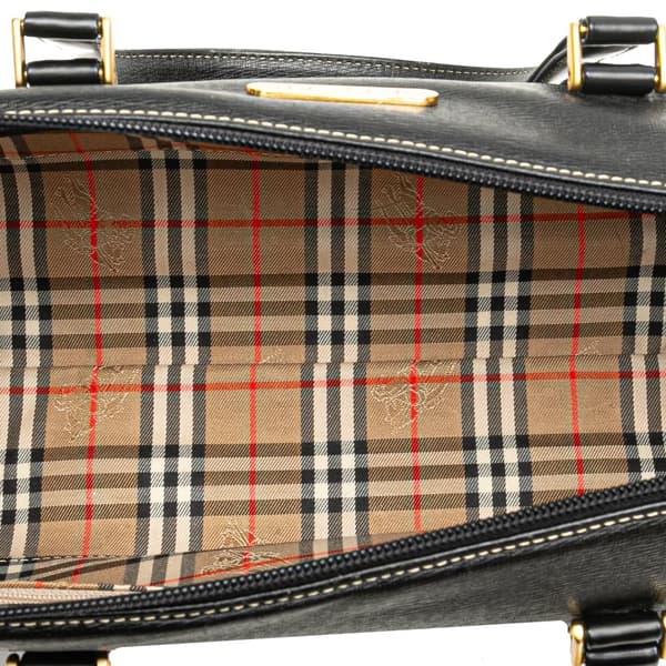Pre-owned Burberry Leather Handbag Black