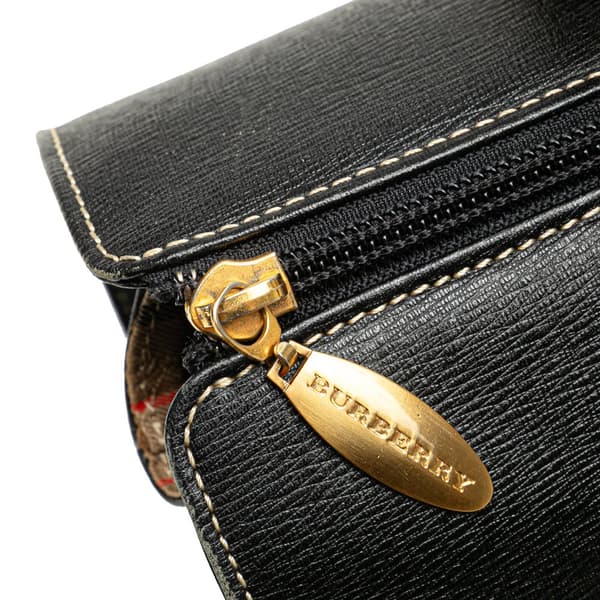 Pre-owned Burberry Leather Handbag Black