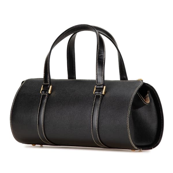 Pre-owned Burberry Leather Handbag Black