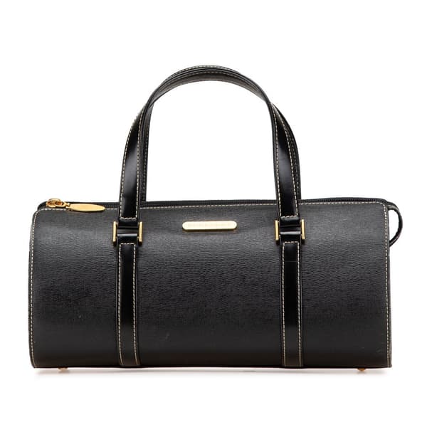 Pre-owned Burberry Leather Handbag Black