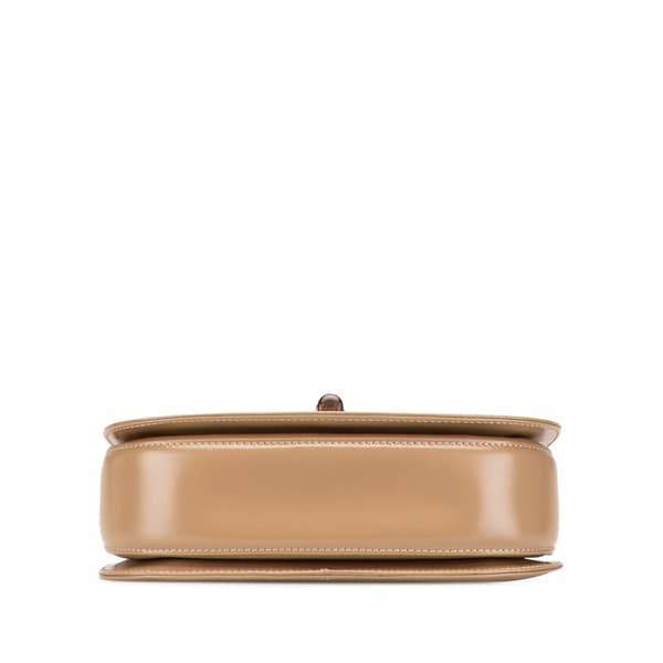 Pre-owned Gucci Calfskin Bamboo Night Brown