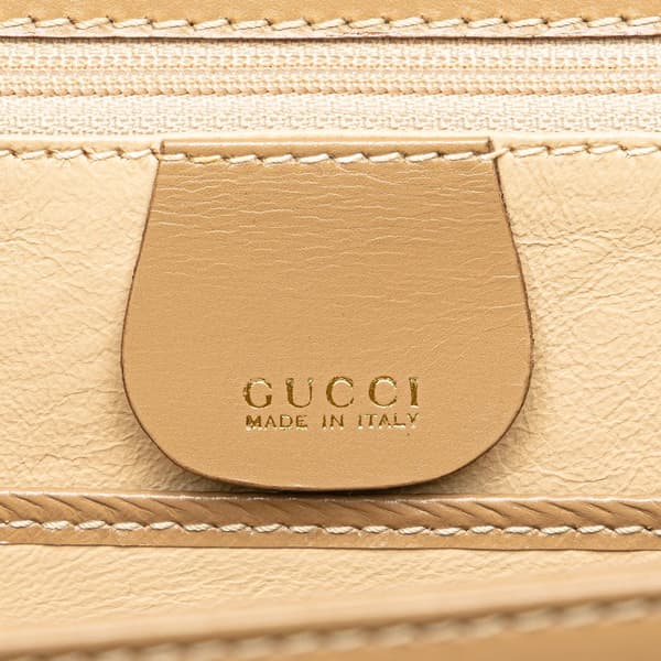 Pre-owned Gucci Calfskin Bamboo Night Brown