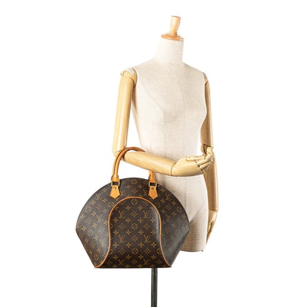 Pre-owned Louis Vuitton Monogram Ellipse MM Brown
