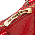 Miniatyrbilde 7 av 10: Pre-owned Louis Vuitton Monogram Vernis Alma BB Red
