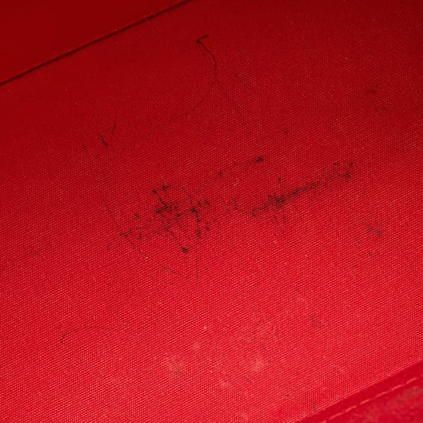 Pre-owned Louis Vuitton Monogram Vernis Alma BB Red
