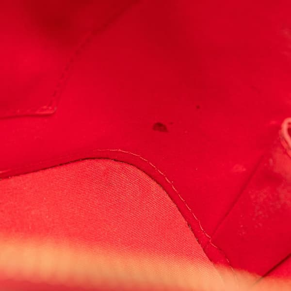 Pre-owned Louis Vuitton Monogram Vernis Alma BB Red