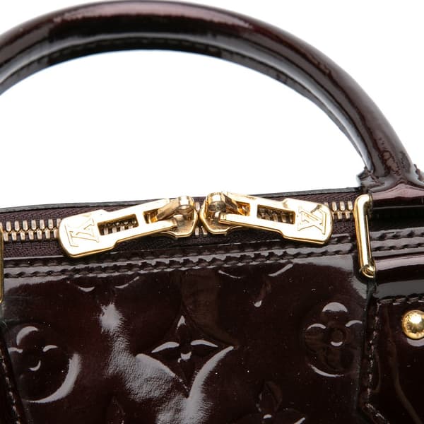 Pre-owned Louis Vuitton Monogram Vernis Alma GM Purple