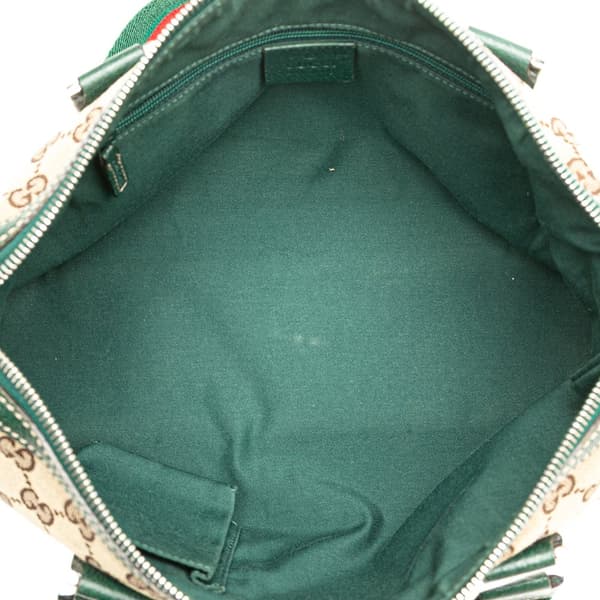 Pre-owned Gucci GG Canvas Web Pop Handbag Brown