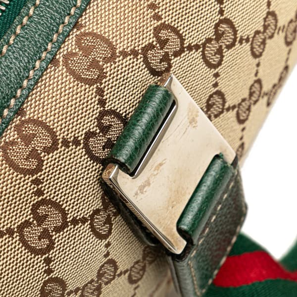 Pre-owned Gucci GG Canvas Web Pop Handbag Brown