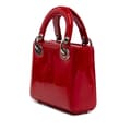 Miniatyrbild 2 av 10: Pre-owned Dior Mini Patent Lady Dior Red