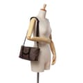Miniatyrbild 9 av 9: Pre-owned Prada Tessuto Satchel Brown