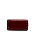Miniatyrbild 3 av 10: Pre-owned Dior Medium Patent Cannage Lady Dior Red