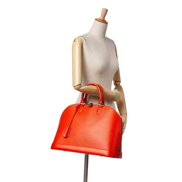 Pre-owned Louis Vuitton Epi Alma GM Orange